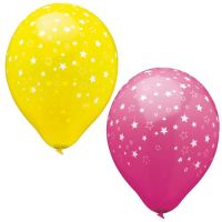 Ballonger Ø 29 cm sorterade färger "Stars"
