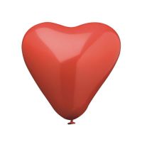 Ballonger Ø 19 cm röd "Hjärta" medium