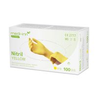 "Medi-Inn® Classic" Handskar, Nitril opudrade gul "Nitril Yellow" Storlek M