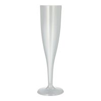 återanvändbara Glas för mousserande vin PP 0,1 l Ø 4,8 cm · 20,1 cm en del, "reuse"