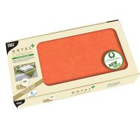 Snibbdukar, tygliknande, PV-Tissue mix "ROYAL Collection Plus" 80 cm x 80 cm nektarin