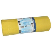 Soppåse, LDPE 120 l 110 cm x 70 cm gul