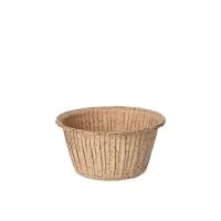 Bakform, Muffins rund Ø 5 cm · 4 cm natur av färskfiberpapper och kakaoskal