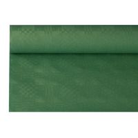 Pappersduk med damastprägling 8 m x 1,2 m mörkgrön