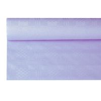 Pappersduk med damastprägling 8 m x 1,2 m syrénlila
