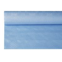 Pappersduk med damastprägling 8 m x 1,2 m ljusblå