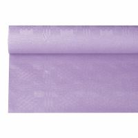 Pappersduk med damastprägling 6 m x 1,2 m lila