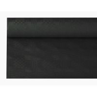 Pappersduk med damastprägling 8 m x 1,2 m svart