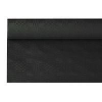 Pappersduk med damastprägling 8 m x 1,2 m svart
