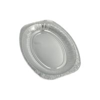 Serveringsfat, aluminium oval 35 cm x 24,5 cm