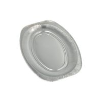 Serveringsfat, aluminium oval 35 cm x 24,5 cm