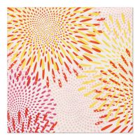 Servett, 3-lags 1/4-vikt 33 cm x 33 cm "Bubbly Fireworks"
