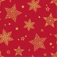 Servett, 3-lags 1/4-vikt 33 cm x 33 cm "Christmas Shine"