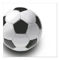 Servett, 3-lags 1/4-vikt 33 cm x 33 cm "Soccer "