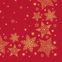 Servett, 3-lags 1/4-vikt 40 cm x 40 cm "Christmas Shine"