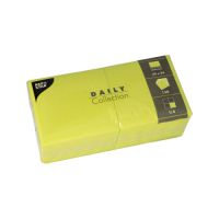 Servetter "DAILY Collection" 1/4-vikt 24 cm x 24 cm limegrön