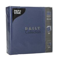 Servetter "DAILY Collection" 1/4-vikt 32 cm x 32 cm mörkblå