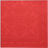 Servetter "ROYAL Collection" 1/4-vikt 40 cm x 40 cm röd "Arabesque"