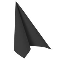 Servetter "ROYAL Collection" 1/4-vikt 40 cm x 40 cm svart med förpackning av papper