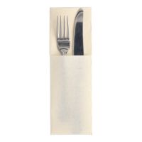 Servetter "ROYAL Collection" 48 cm x 30 cm creme med bestickficka