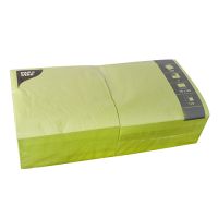 Servett, 3-lags 1/4-vikt 40 cm x 40 cm limegrön