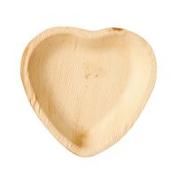 Tallrikar, Palmblad "pure" 15,5 cm x 3 cm "Hjärta"