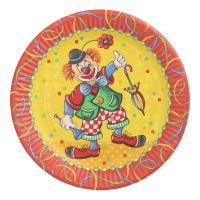 Tallrik, papper rund Ø 23 cm "Clown"