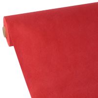 Bordsduk, tygliknande, nonwoven "soft selection" 40 m x 0,9 m röd