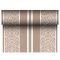 Bordslöpare, tygliknande, PV-Tissue mix "ROYAL Collection" 24 m x 40 cm brun "Elegance"