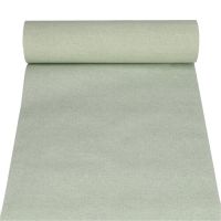 Bordslöpare, tygliknande, PV-Tissue mix "ROYAL Collection" 24 m x 40 cm Jade grön "Textile"