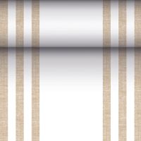 Bordslöpare, tygliknande, PV-Tissue mix "ROYAL Collection" 24 m x 40 cm sand "Lines"