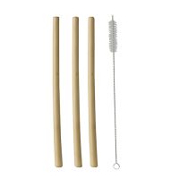 Sugrör av bambu "pure" Ø 1 cm · 23 cm inkl. Rengöringsborste