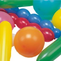 Ballonger sorterade färger "verschiedene Formen", extra groß