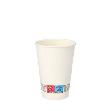 Automatbägare, kartong "To Go" 0,18 l Ø 7 cm · 9,2 cm vit
