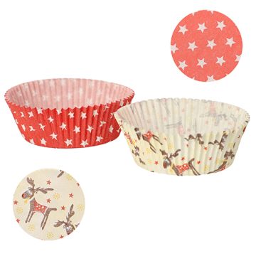Bakform Ø 5 cm · 2,5 cm "Elk & Penguin" sorterat