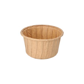 Bakform "pure" 105 ml Ø 7 cm · 4 cm brun