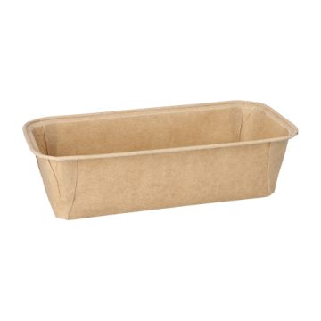 Bakform "pure" kantig 1033 ml 6,1 cm x 10,8 cm x 23 cm brun