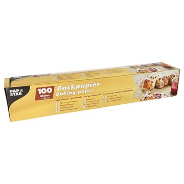 Bakplåtspapper 100 m x 38 cm brun i kartong