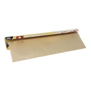 Bakplåtspapper 8 m x 38 cm brun i kartong