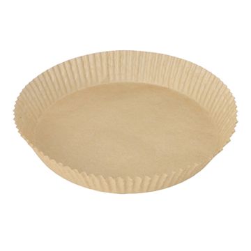 Bakpapperssnitt för varmluftsfritös, Ø 23 cm x 4,5 cm brun