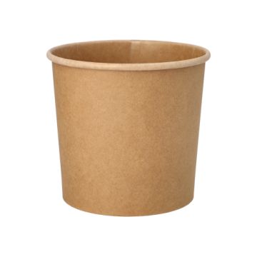 Soppskålar, papper "pure" rund 760 ml Ø 11,5 cm · 11 cm brun "100% Fair"