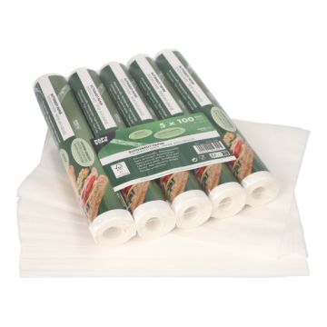 Smörpapper 25 cm x 30 cm vit