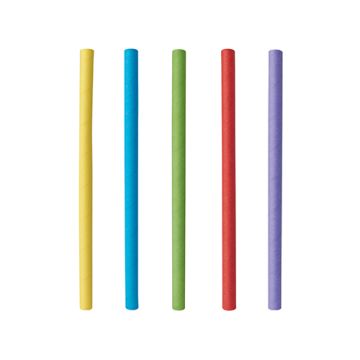Cocktail sugrör, papper Ø 7 mm · 15 cm sorterade färger