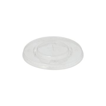 Lock, PLA "pure" rund Ø 9,5 cm glasklar med krysshål