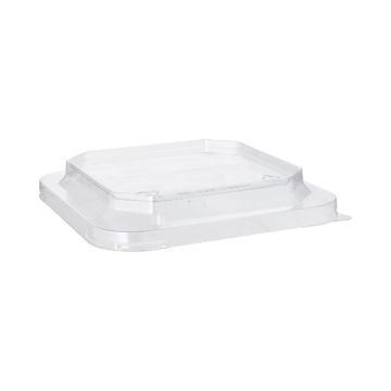 Lock till matlådor PET kvadrat 16,2 x 16,2 cm transparent