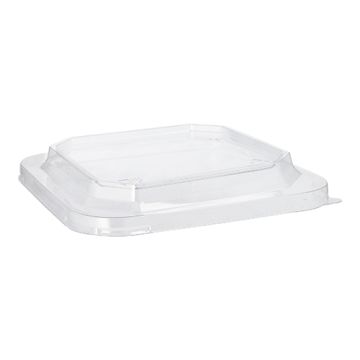 Lock till matlådor PET kvadrat 18 x 18 cm transparent