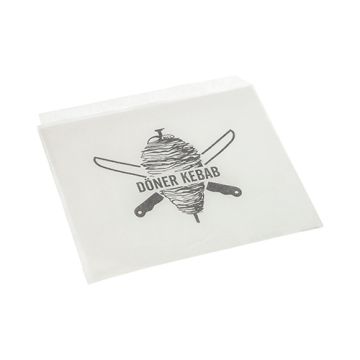 Döner-kebab-strutar 16 cm x 16 cm vit