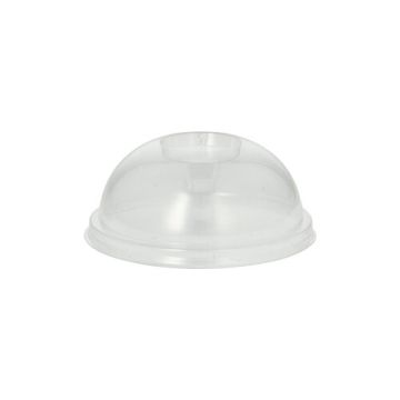 Lock, PLA "pure" rund Ø 9,5 cm · 4,5 cm glasklar utan stansat hål