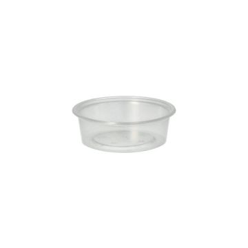 Form för salladsdressing, PP rund 50 ml Ø 7,1 cm · 2,4 cm klar
