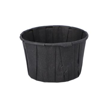 Form för salladsdressing, papper 110 ml Ø 7 cm · 4,2 cm svart
